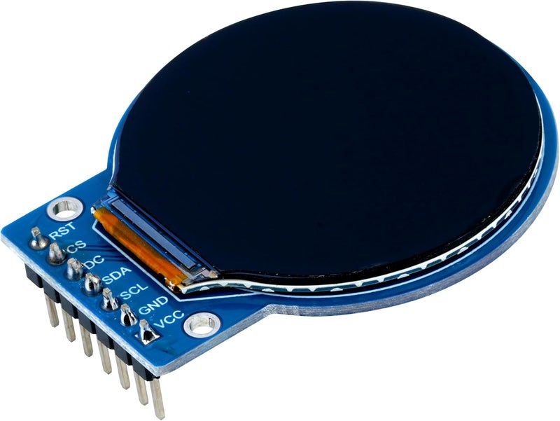 MTDELE 3Pcs TFT LCD Display Screen Compatible with for Arduino (1.28 Inch 240x240) Round Full Color HD IPS Full View RGB Touching Display GC9A01 Driver Chips 7 Pin SPI Interfac Welding Pins - Image 5